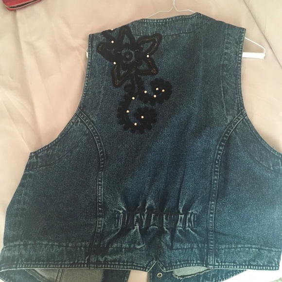 Elegant Denim Vest Jean - Picture 4 of 5